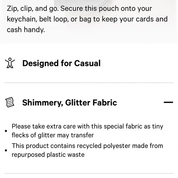 🆕 Lululemon Clippable Card Pouch - Glitter - Picture 13 of 16